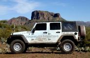 Windwalker's Jeep Wrangler Unlimited with beefed up suspension and tires.