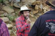 Prospector at Humbug Gold Mine 